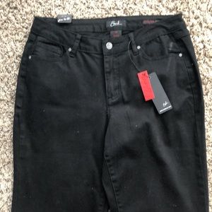 Earl Jeans Black Straight Leg Black Denim SZ 14 New with Tags!